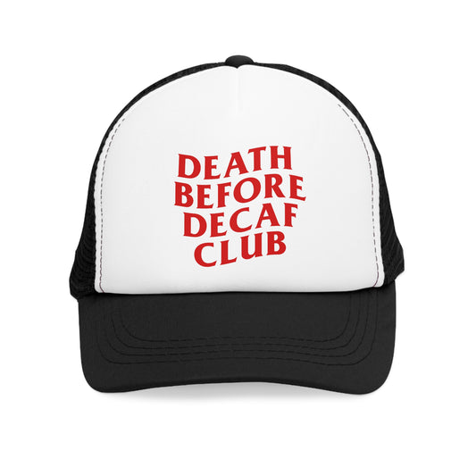 Death Before Decaf Mesh Cap
