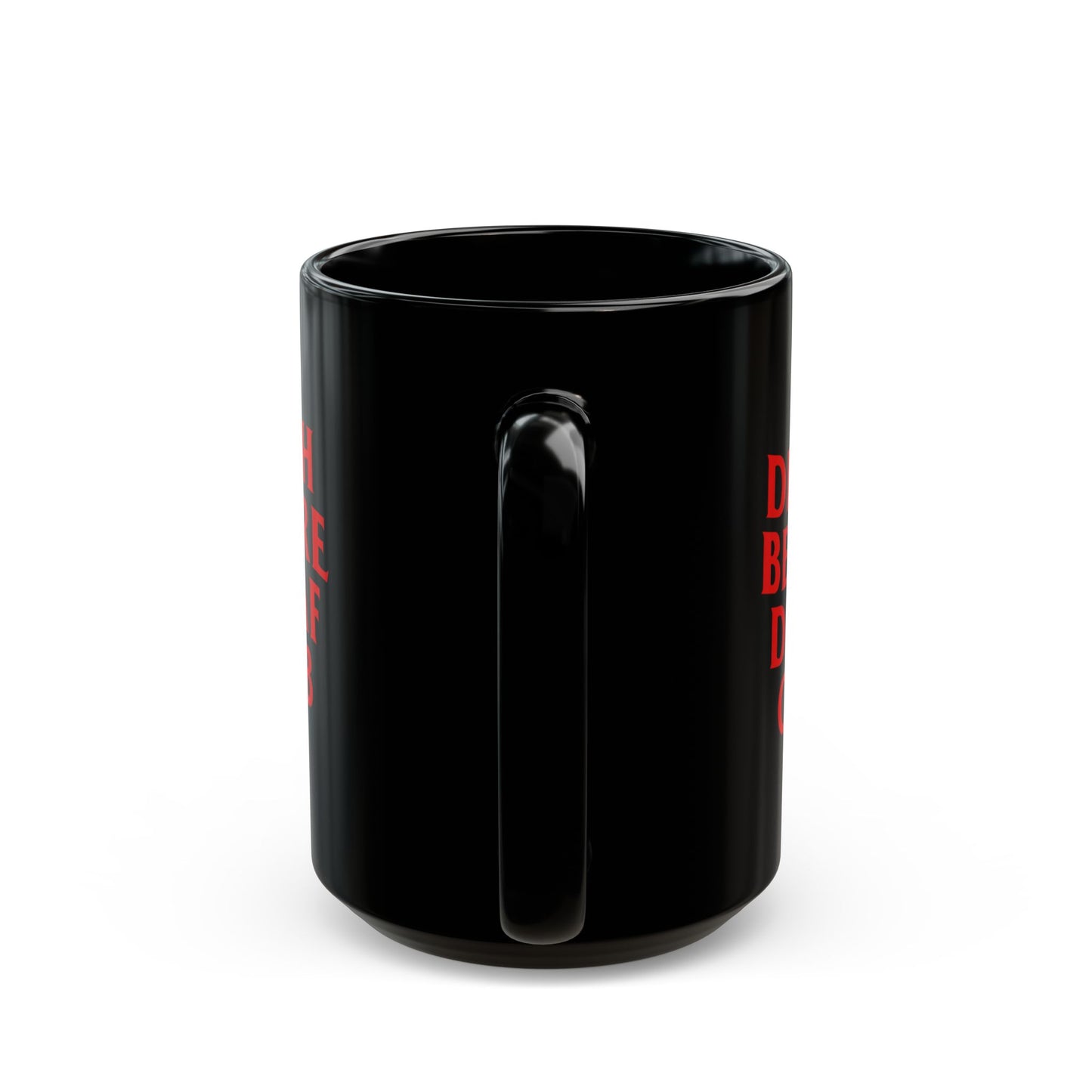 Death Before Decaf Club Black Mug